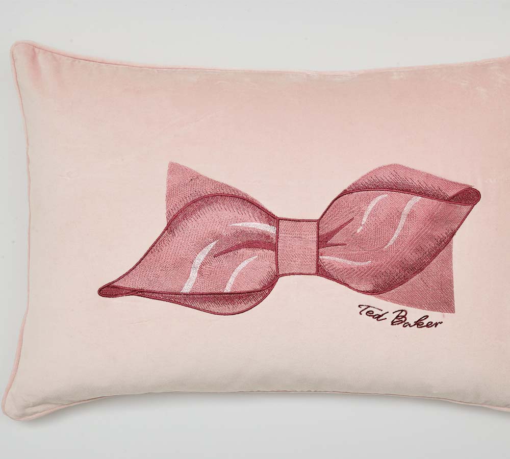 Ted Baker Bow Pink Cushion